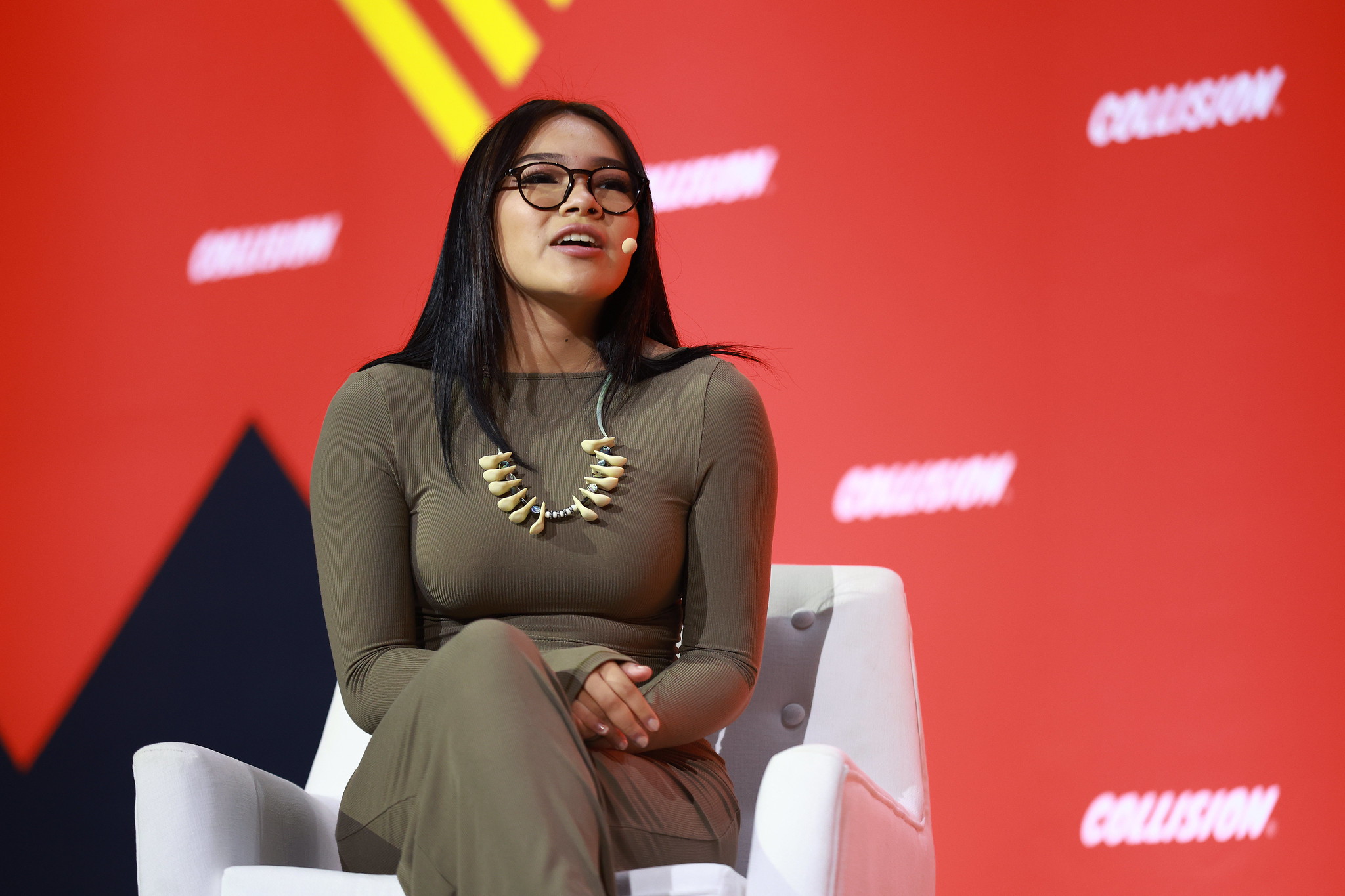 Autumn Peltier, Indigenous Rights & Water Activist on Planet Tech Stage during day two of Collision 2023 at Enercare Centre in Toronto, Canada.