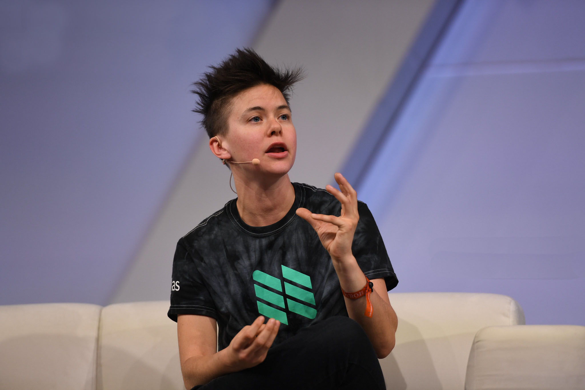 Christine Spang, Co-founder & CTO, Nylas, on FullSTK stage during the final day of Web Summit 2019