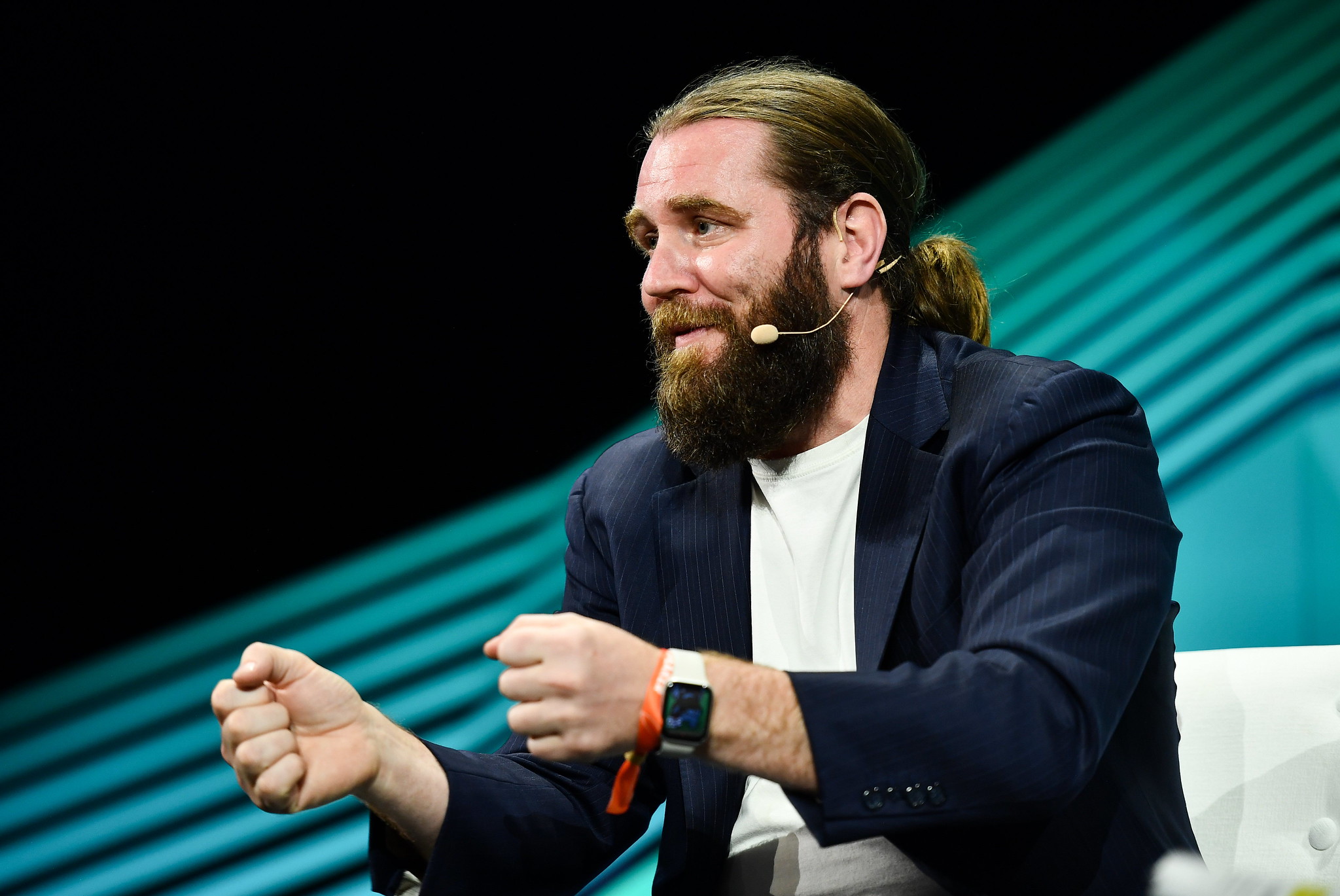 Stuart Sopp, Founder & CEO, Current, on MoneyConf during day one of Collision 2022 at Enercare Centre in Toronto, Canada