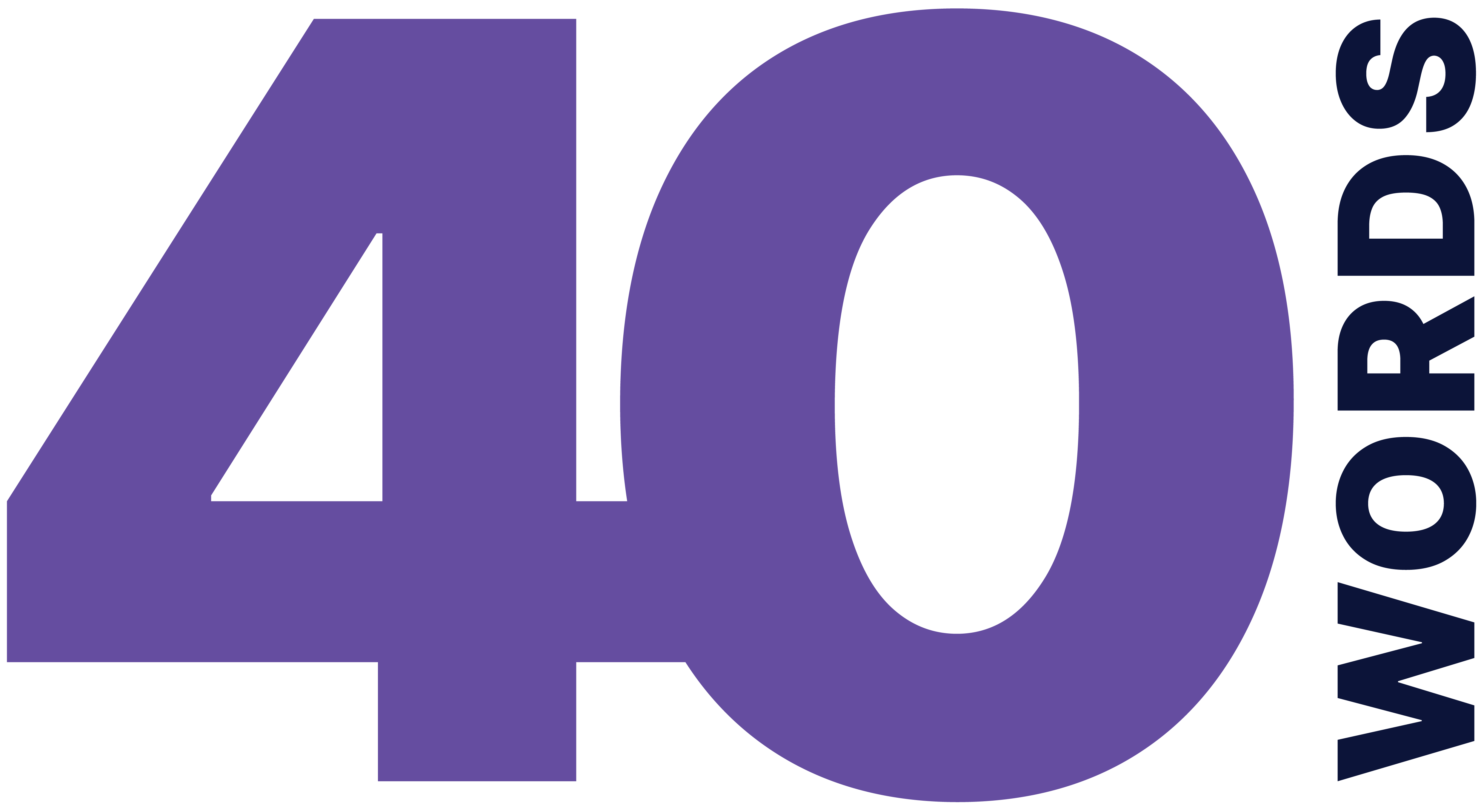 40 words logo