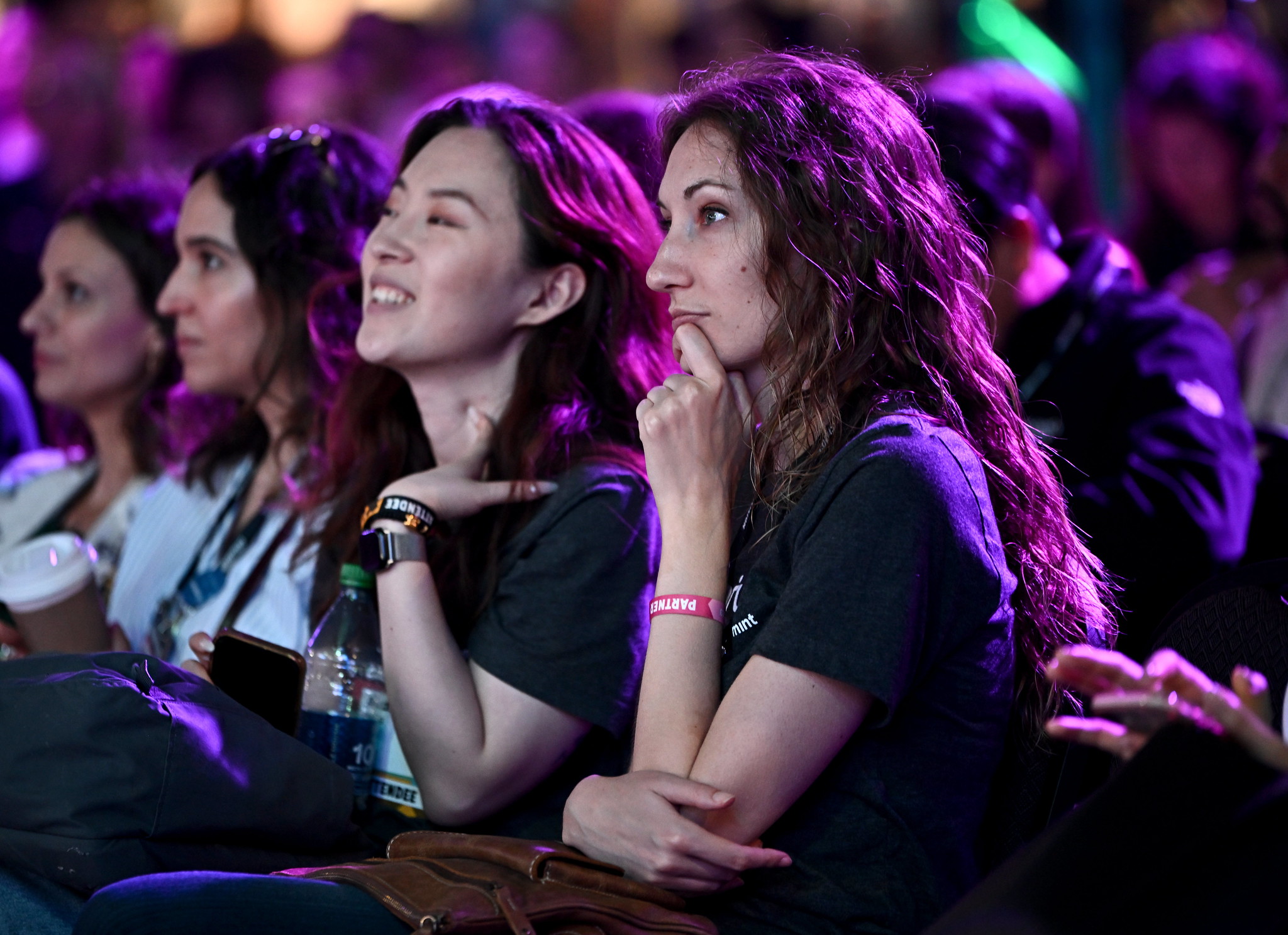 Attendees at Saas Monster stage during day two of Collision 2023 at Enercare Centre in Toronto, Canada