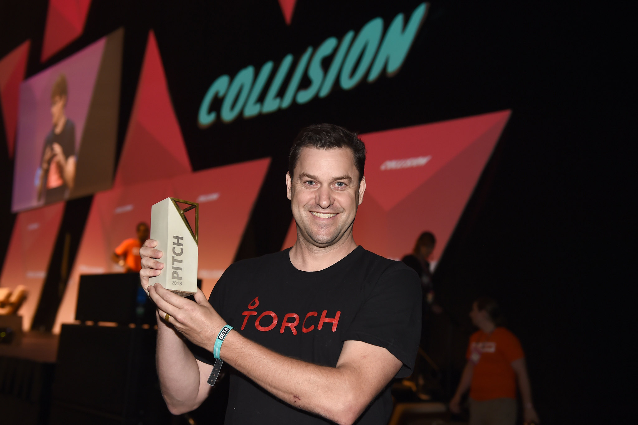 Cameron Yarbrough, Torch, after winning the Pitch final during day three of Collision 2018 at Ernest N. Morial Convention Center in New Orleans