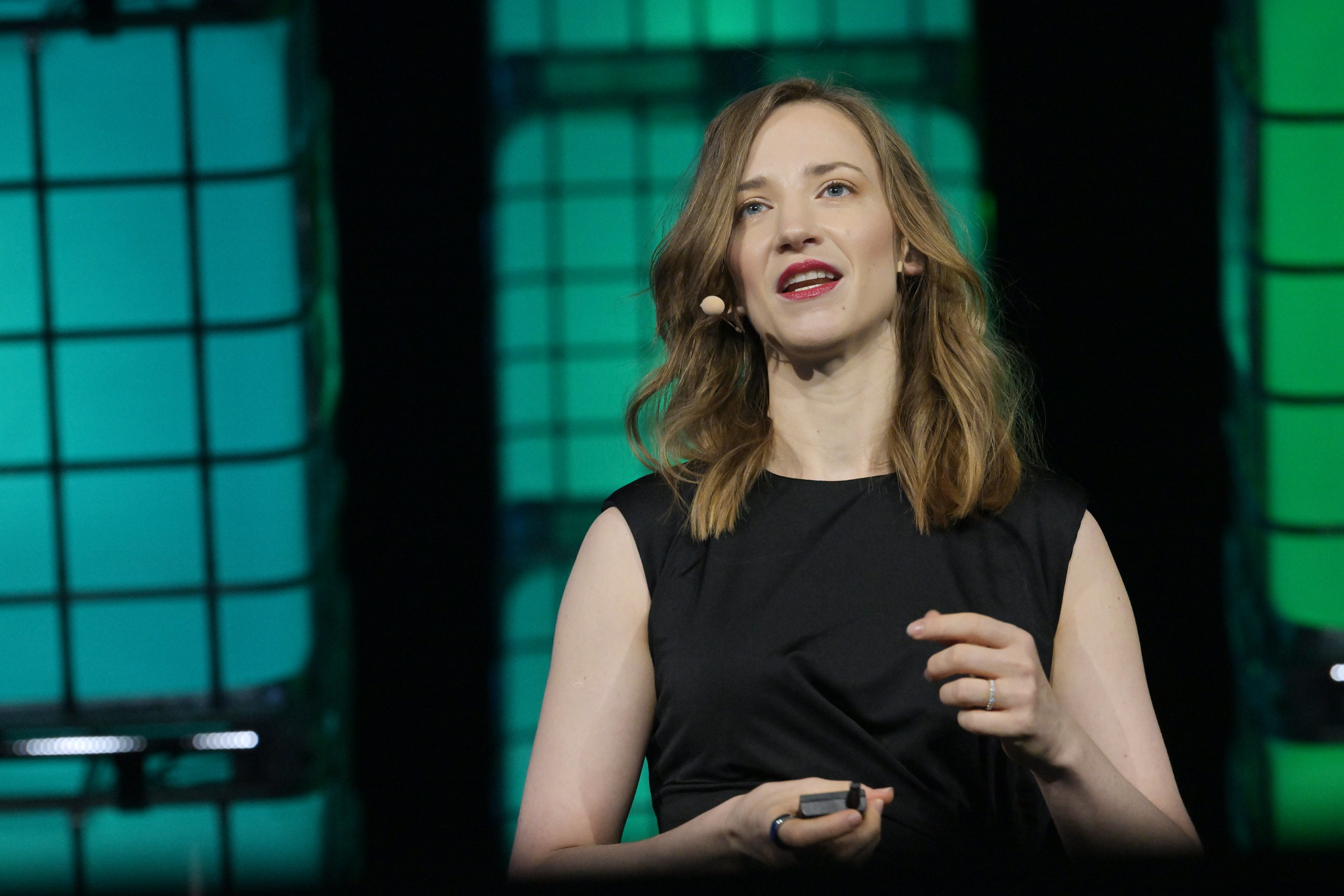 Cassie Kozyrkov, Chief Decision Scientist, Google, on Centre Stage, during day two of Collision 2023 at Enercare Centre in Toronto, Canada