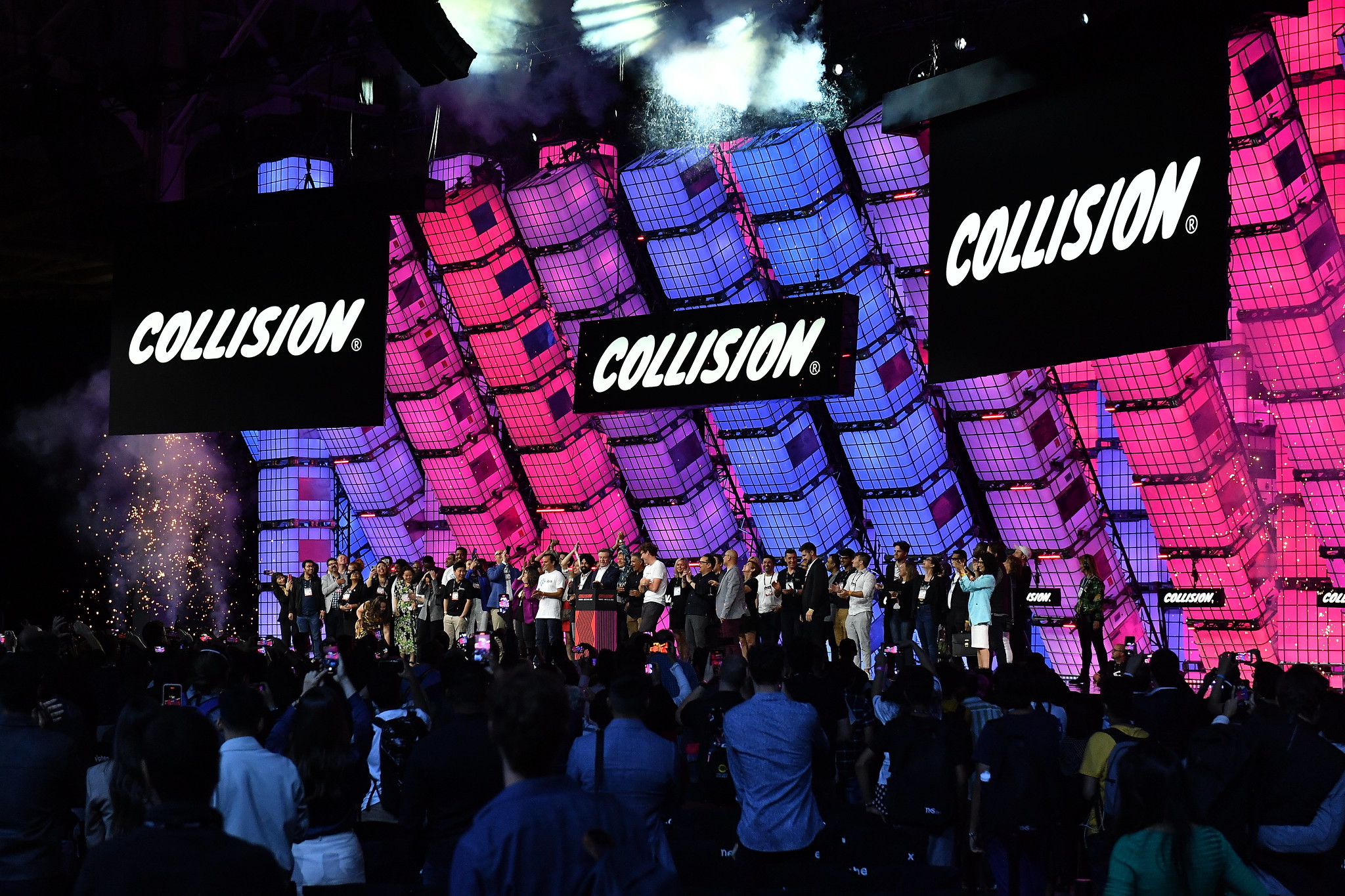 Centre Stage during the opening night of Collision 2022 at Enercare Centre in Toronto, Canada