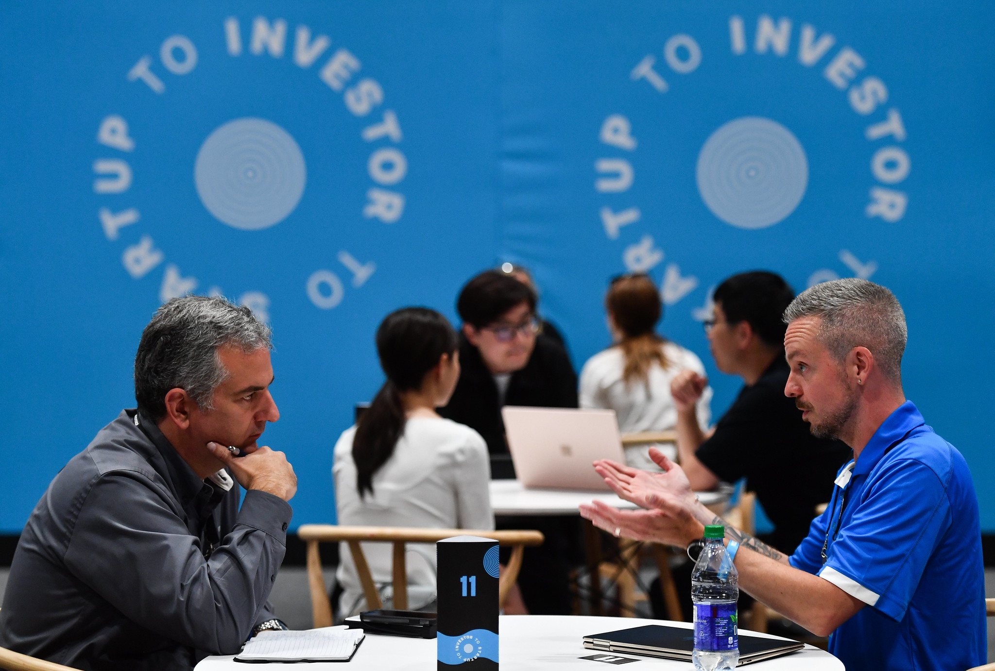 Investor to Startup Lounge during day one of Collision 2022 at Enercare Centre in Toronto, Canada